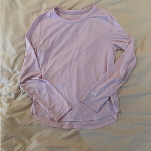 Nike Light Pink Long Sleeve Dri-Fit Shirt